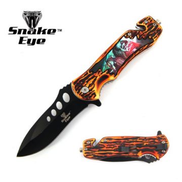 Snake Eye Tactical WildLife Collection Spring Assist Knife 4.75"